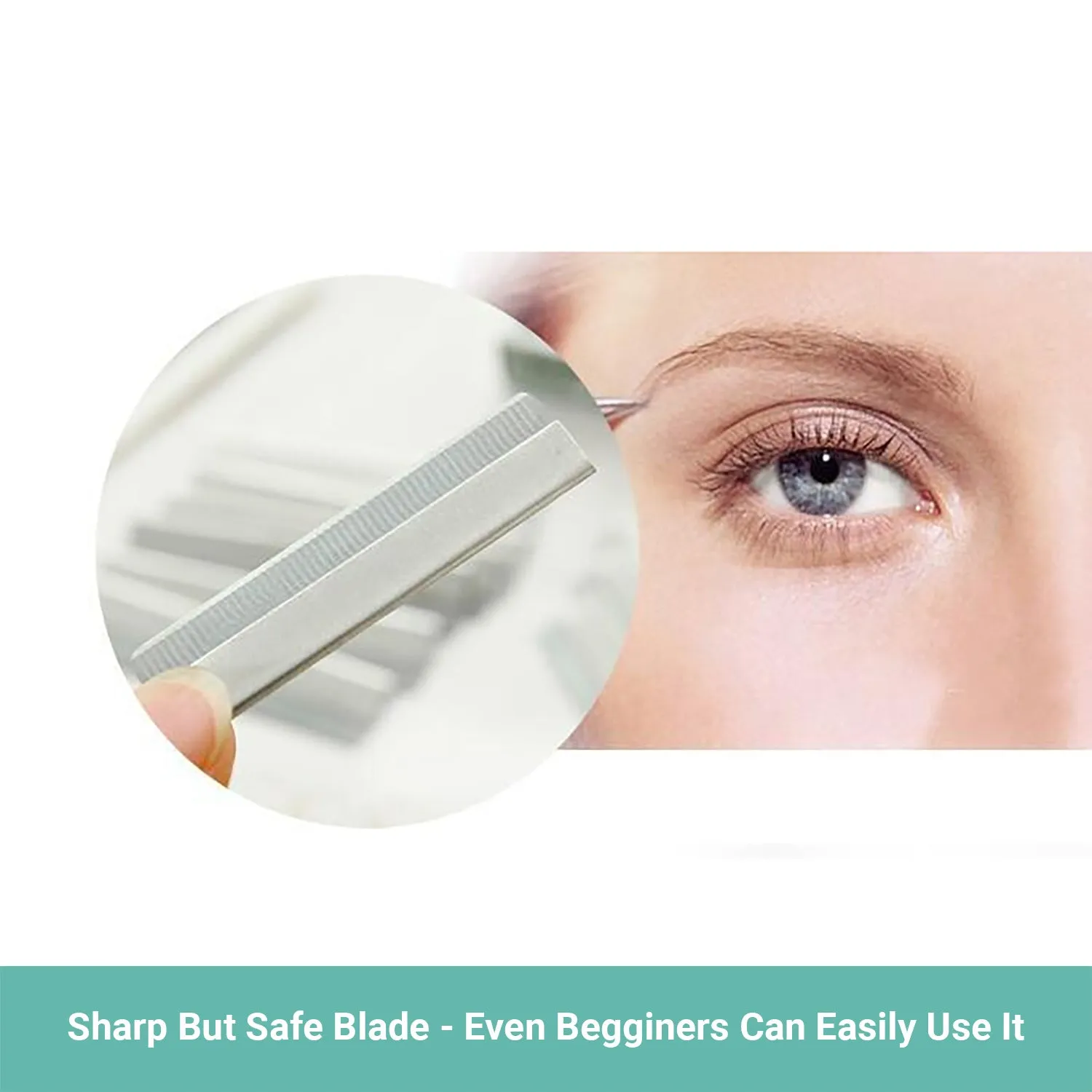 Lebeau Eyebrow Trimmer Women Foldable Facial Razor Shaver Hair Remover 4 Pcs