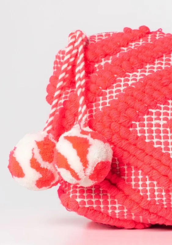 Leila Pink Diamond Motif Makeup Bag