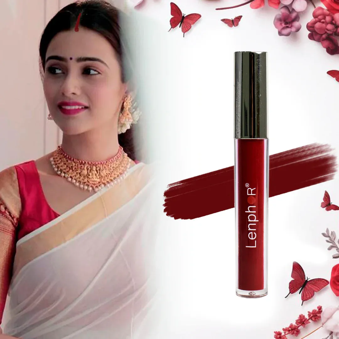 Lenphor Liquid Sindoor Maroon 5ml