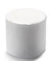 Lip Balm Tube w/ Cap - White - Round Set - Standard Size .15oz