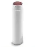 Lip Balm Tube w/ Cap - White - Round Set - Standard Size .15oz