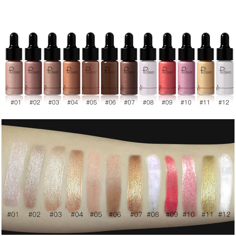 Liquid Highlighter 12 colors Make Up Oil Illuminating Concealer Shimmer Primer