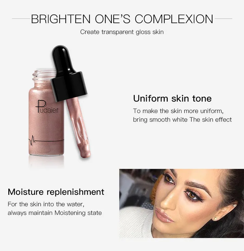 Liquid Highlighter 12 colors Make Up Oil Illuminating Concealer Shimmer Primer