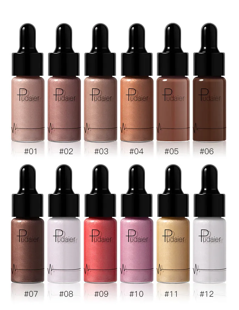 Liquid Highlighter 12 colors Make Up Oil Illuminating Concealer Shimmer Primer