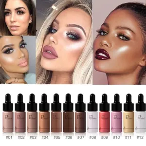 Liquid Highlighter 12 colors Make Up Oil Illuminating Concealer Shimmer Primer