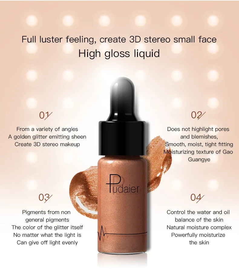 Liquid Highlighter 12 colors Make Up Oil Illuminating Concealer Shimmer Primer