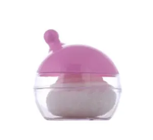 Little Dinos Baby Pink Powder Puff with Case