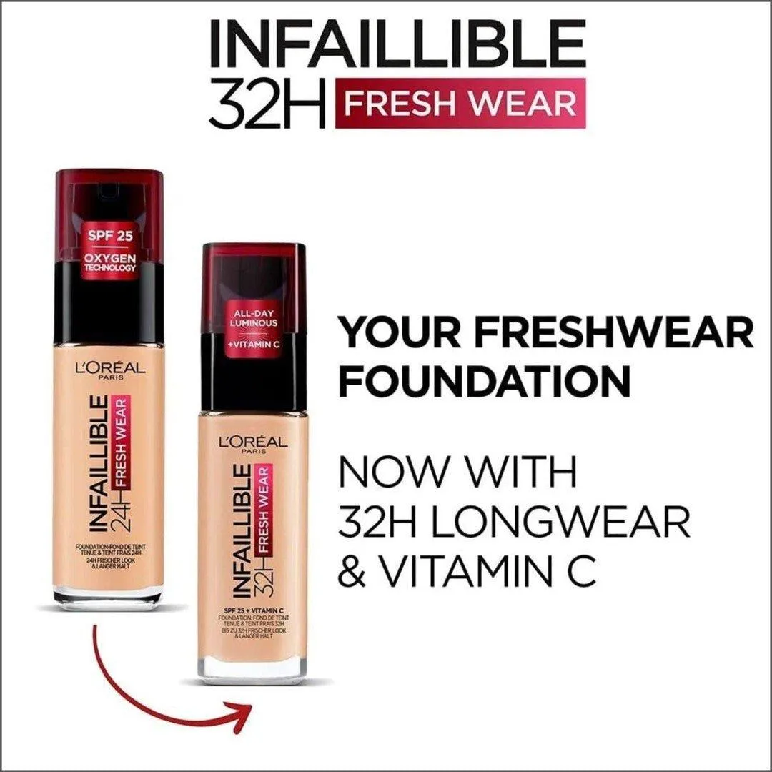 L'Oréal Infaillible 32hr Fresh Wear Foundation - 130 True Beige