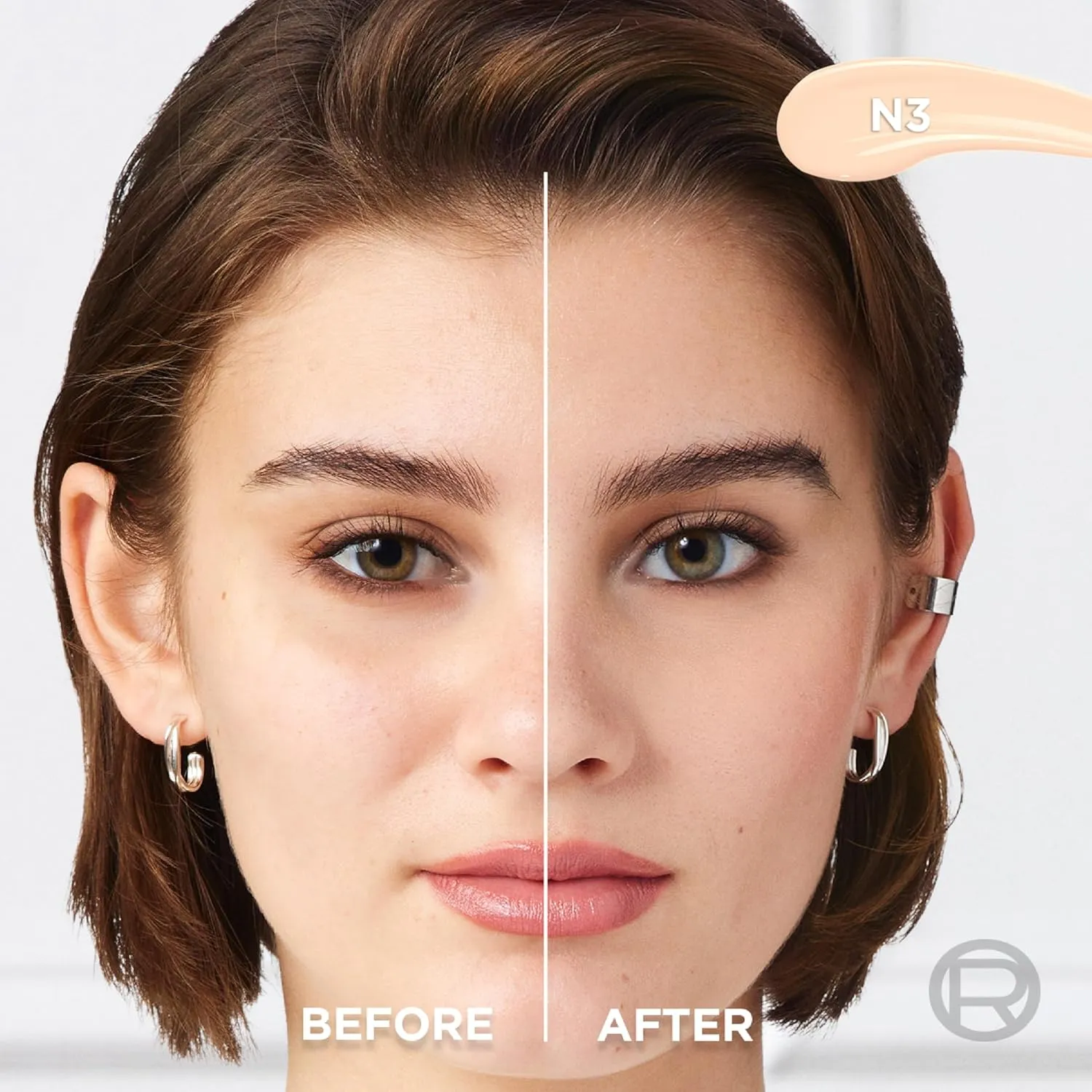 L'Oreal Paris True Match Radiant Serum Concealer, Brightening Under Eye Concealer Make Up with 1.5% Hyaluronic Acid and Caffeine, N3, 0.33 Oz