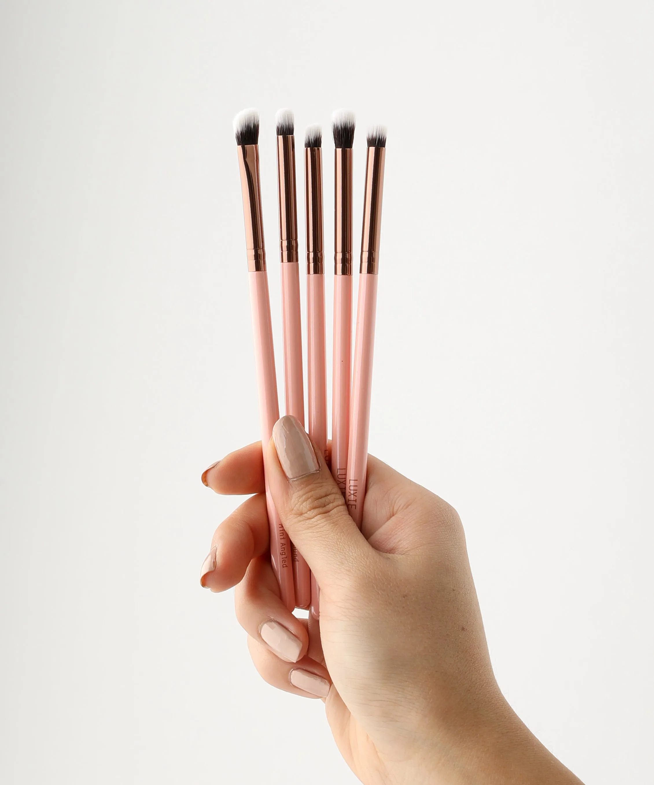 LUXIE Mini Detail Brush Set - Rose Gold