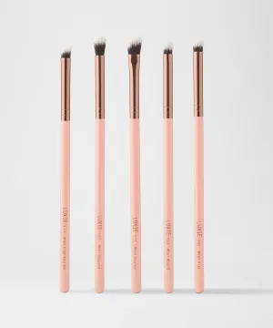 LUXIE Mini Detail Brush Set - Rose Gold