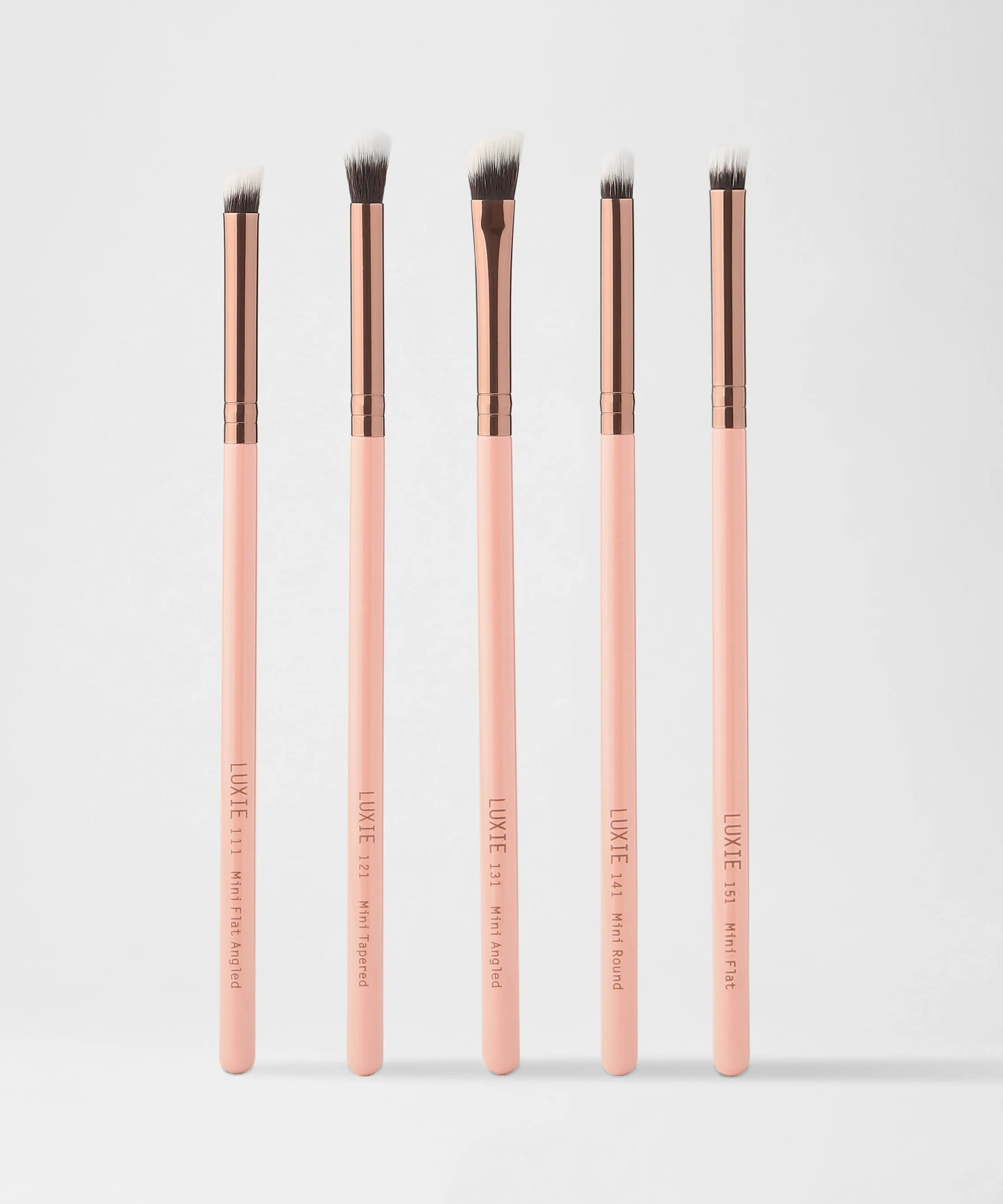 LUXIE Mini Detail Brush Set - Rose Gold