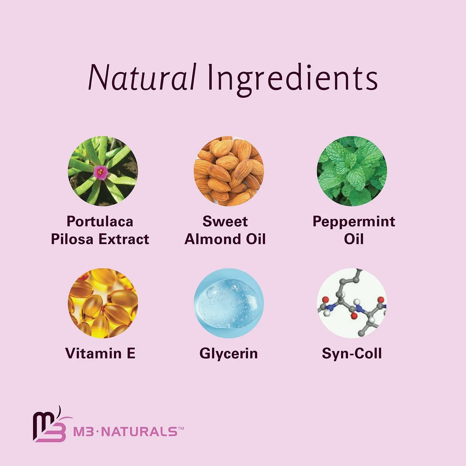 M3 Naturals Lip Plumper - Fuller, Hydrated Lips, Natural Oils & Peptides - 0.25oz