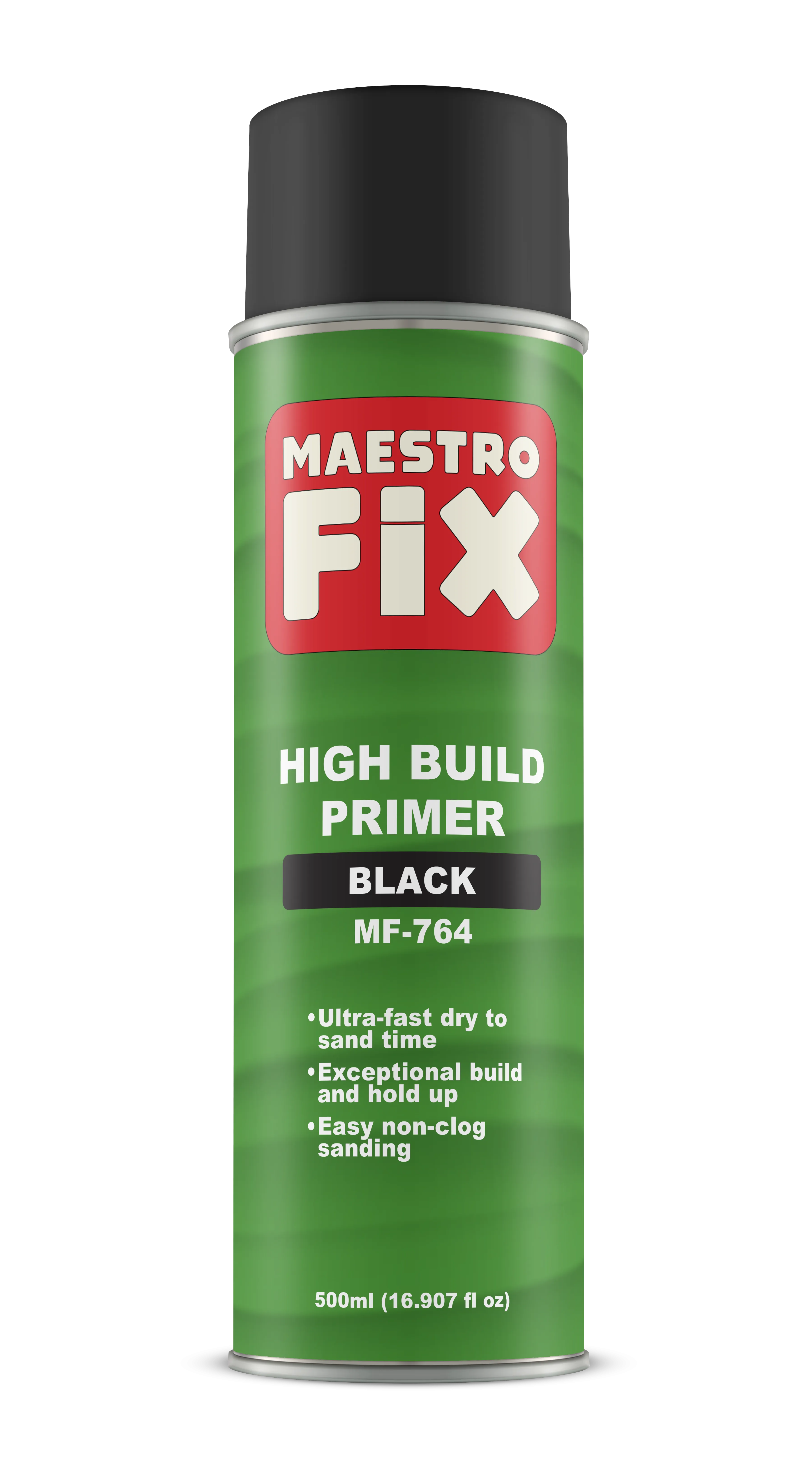 Maestro Fix High Build Aerosol Primer Gray, Black, White (500ml)