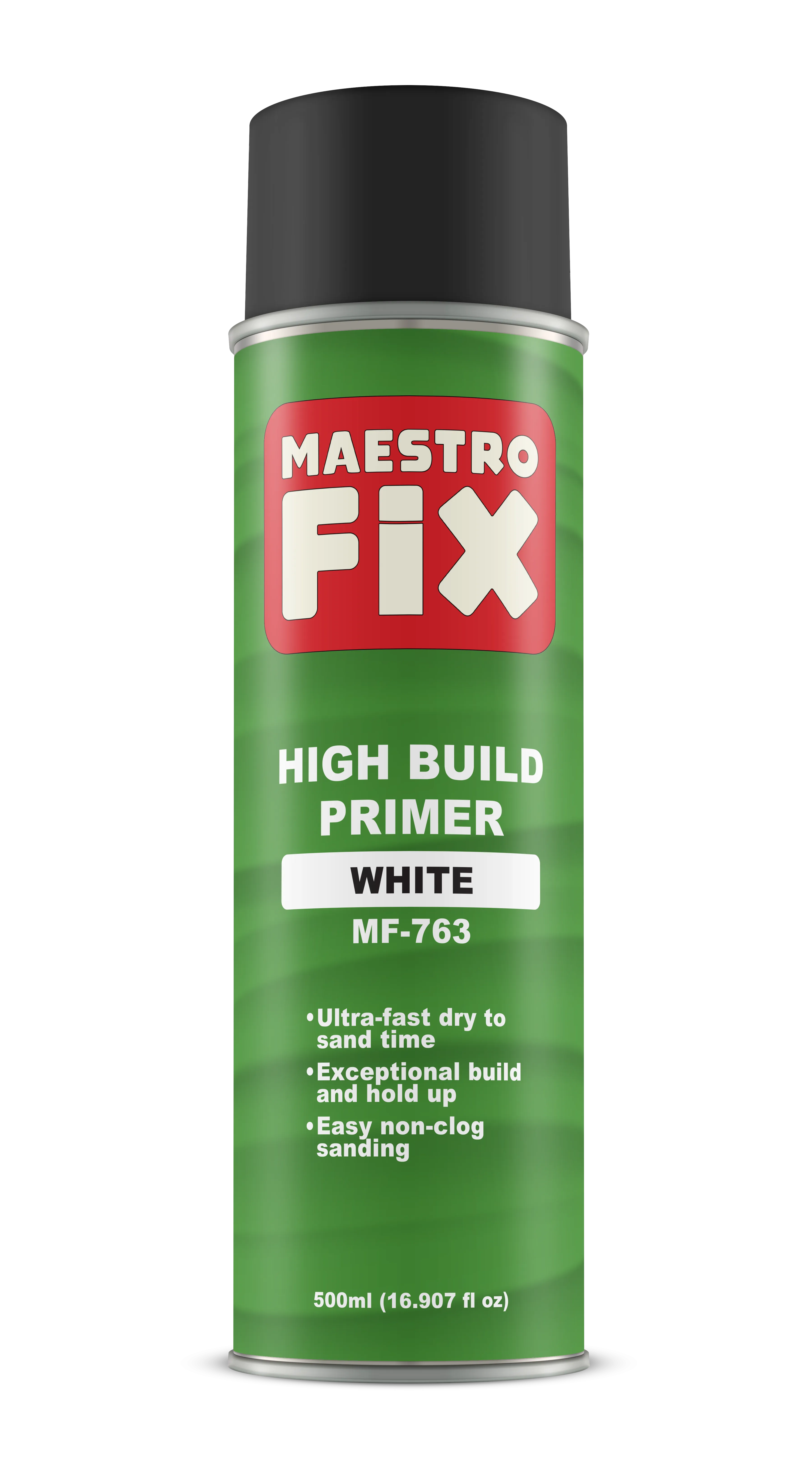 Maestro Fix High Build Aerosol Primer Gray, Black, White (500ml)