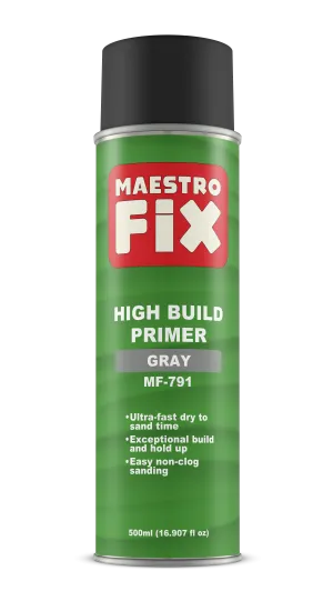 Maestro Fix High Build Aerosol Primer Gray, Black, White (500ml)