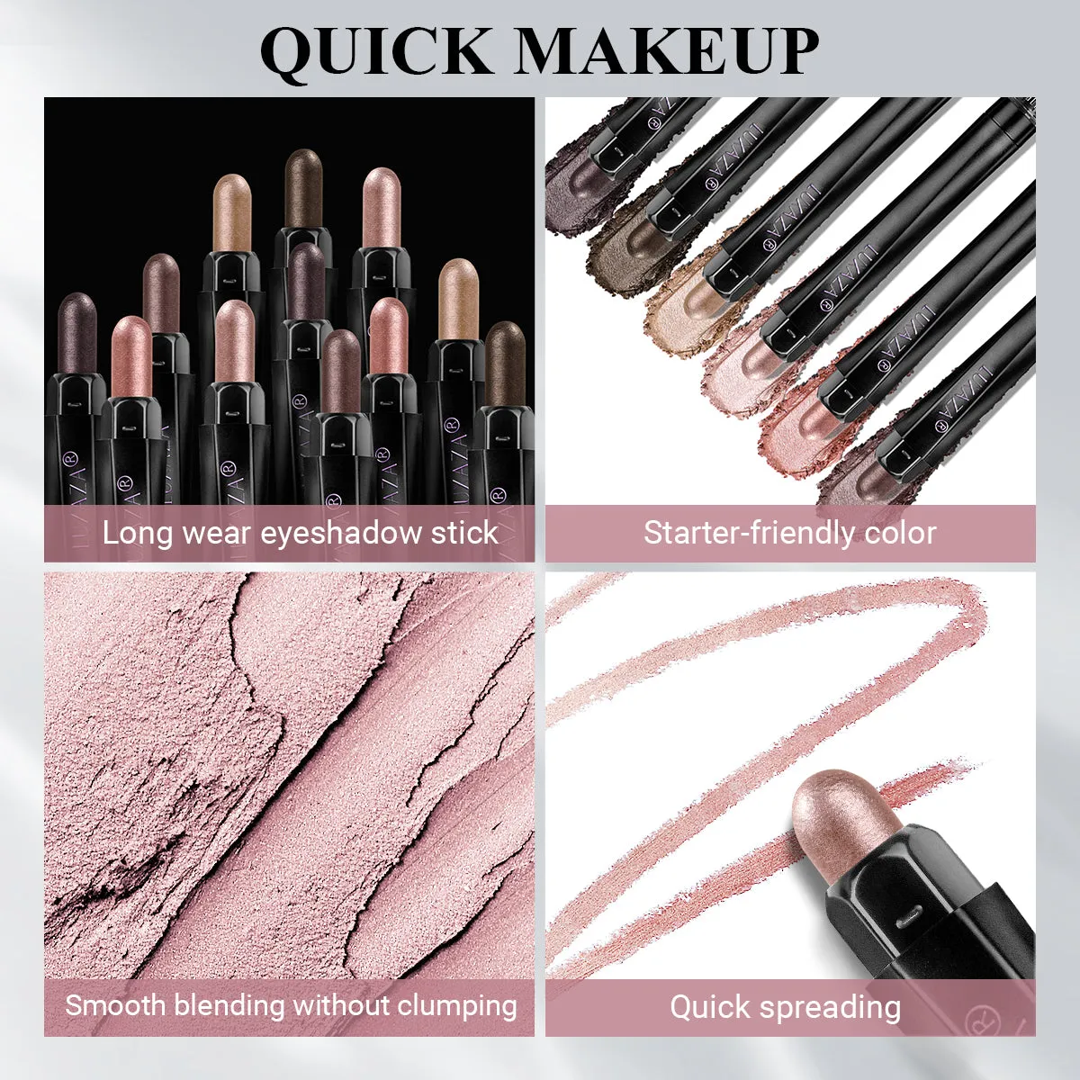 Magic Color Eyeshadow Stick (6pcs) - Pink Ocean