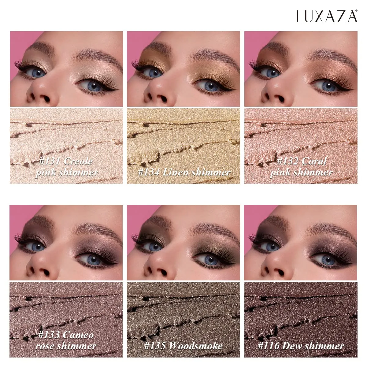 Magic Color Eyeshadow Stick (6pcs) - Pink Ocean