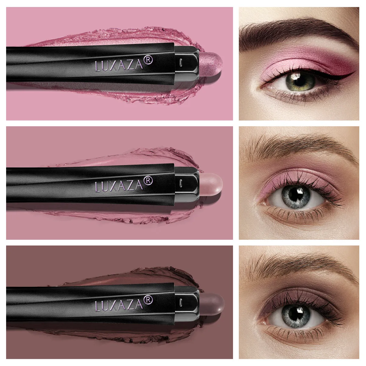 Magic Color Eyeshadow Stick Set (3pcs) - Rose【US ONLY】