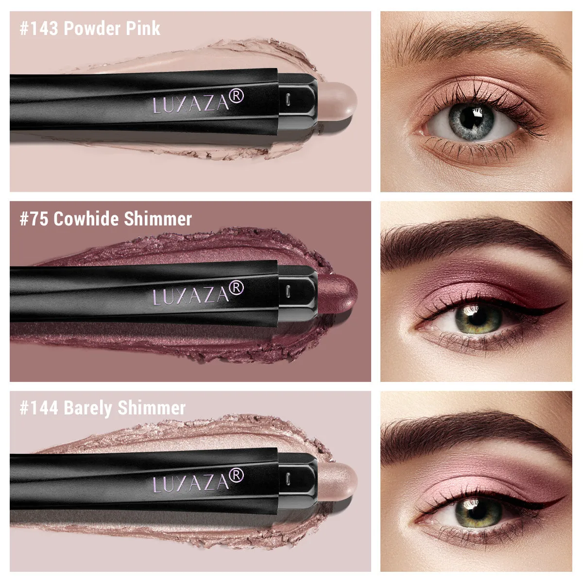 Magic Color Eyeshadow Stick(3pcs)-Rose Crown