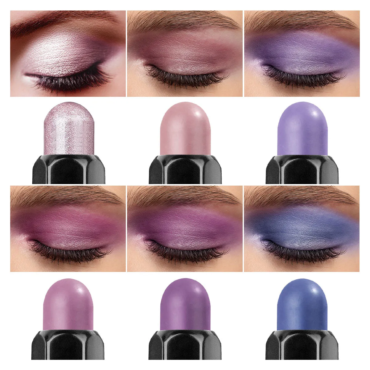 Magic Color Eyeshadow Stick(6pcs)-Periwinkle