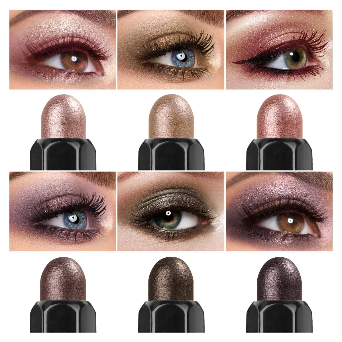 Magic Color Eyeshadow Stick(6pcs)-Pink Ocean
