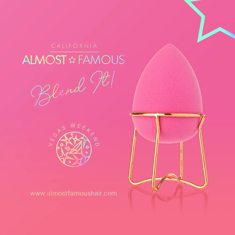 Makeup Blender & Rose Gold Stand