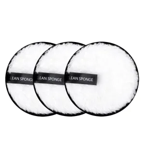 Makeup Remover Pads, Reusable Microfiber, Eco-Friendly, Gentle on Skin, Travel-Friendly, Ideal for Quick and Easy Makeup Removal, Set of 3 Pads