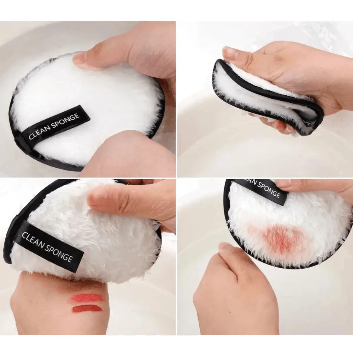 Makeup Remover Pads, Reusable Microfiber, Eco-Friendly, Gentle on Skin, Travel-Friendly, Ideal for Quick and Easy Makeup Removal, Set of 3 Pads