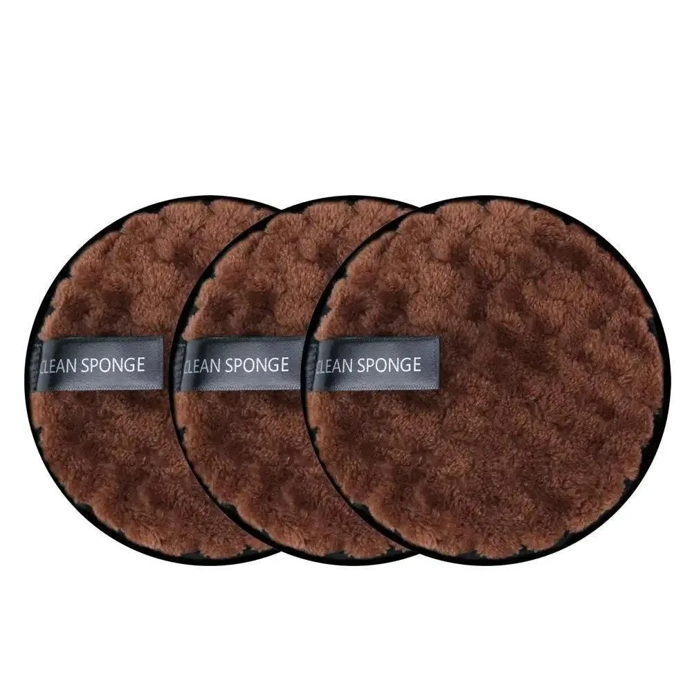Makeup Remover Pads, Reusable Microfiber, Eco-Friendly, Gentle on Skin, Travel-Friendly, Ideal for Quick and Easy Makeup Removal, Set of 3 Pads
