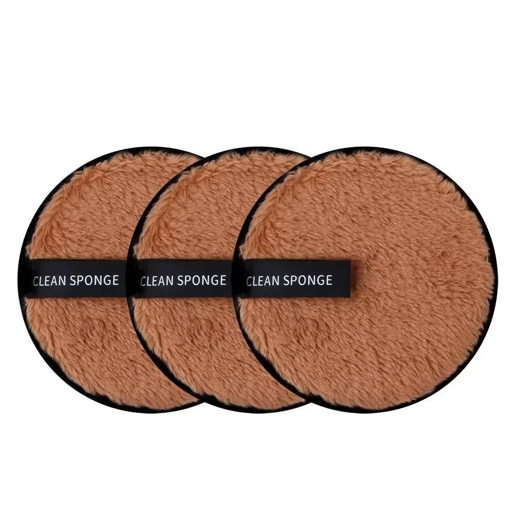 Makeup Remover Pads, Reusable Microfiber, Eco-Friendly, Gentle on Skin, Travel-Friendly, Ideal for Quick and Easy Makeup Removal, Set of 3 Pads