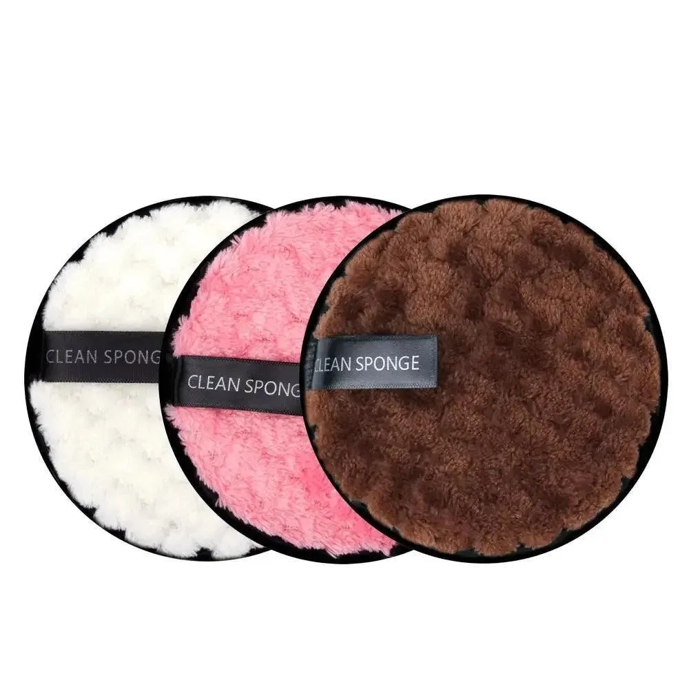Makeup Remover Pads, Reusable Microfiber, Eco-Friendly, Gentle on Skin, Travel-Friendly, Ideal for Quick and Easy Makeup Removal, Set of 3 Pads