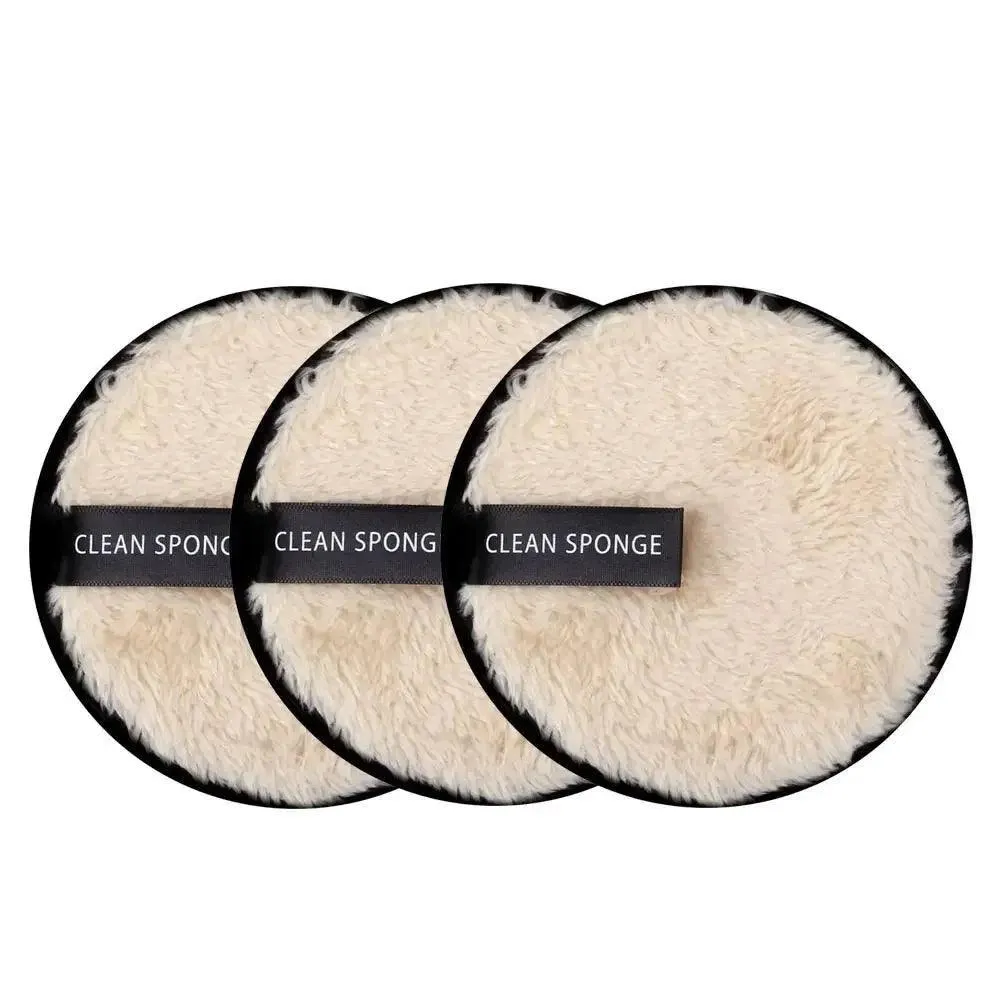 Makeup Remover Pads, Reusable Microfiber, Eco-Friendly, Gentle on Skin, Travel-Friendly, Ideal for Quick and Easy Makeup Removal, Set of 3 Pads