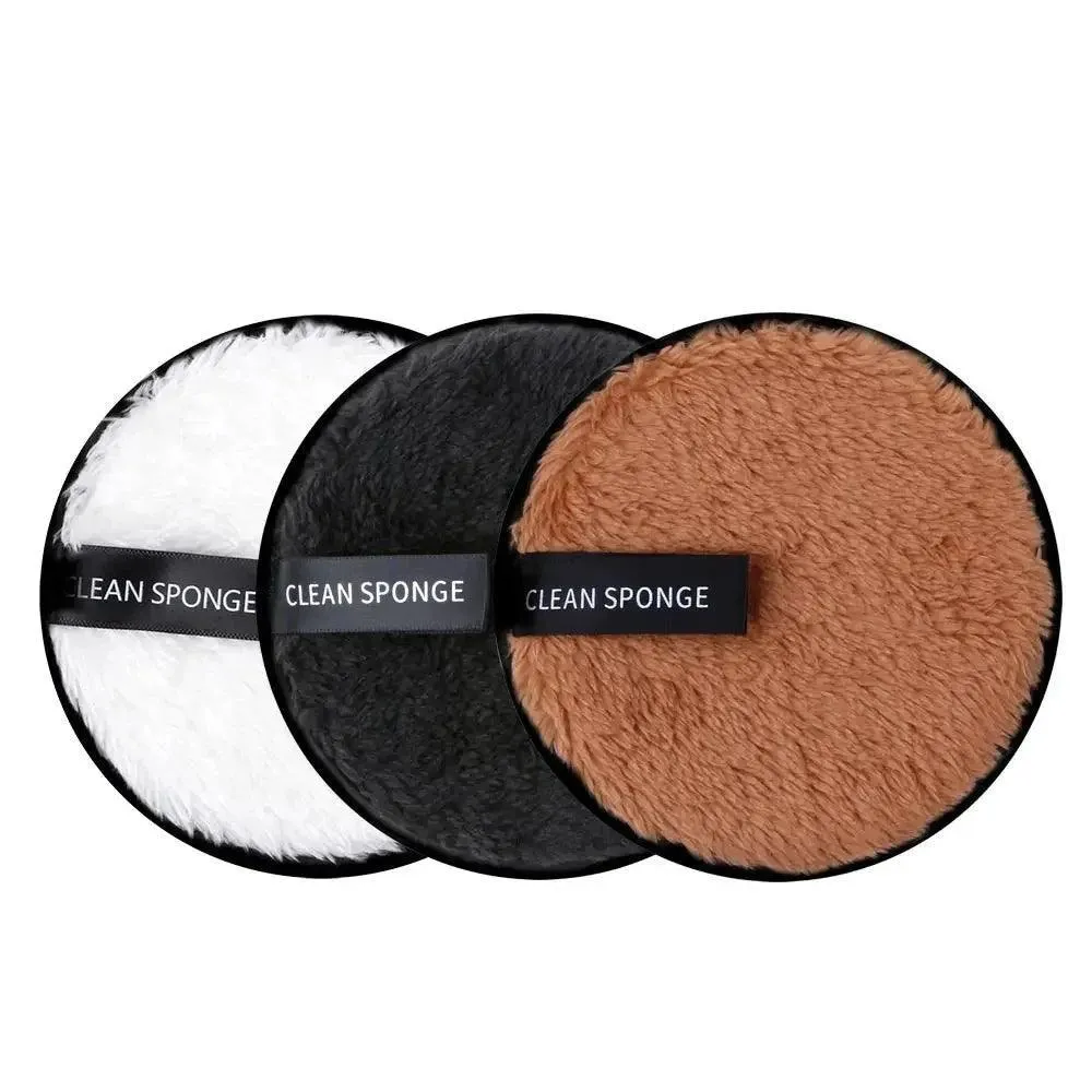 Makeup Remover Pads, Reusable Microfiber, Eco-Friendly, Gentle on Skin, Travel-Friendly, Ideal for Quick and Easy Makeup Removal, Set of 3 Pads