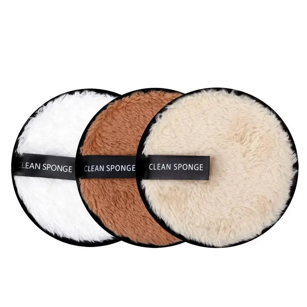 Makeup Remover Pads, Reusable Microfiber, Eco-Friendly, Gentle on Skin, Travel-Friendly, Ideal for Quick and Easy Makeup Removal, Set of 3 Pads