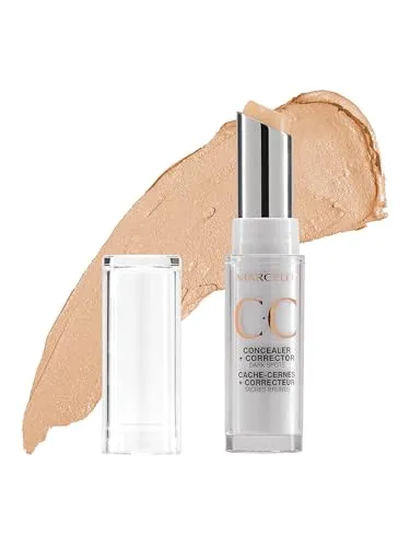 Marcelle CC Concealer   Corrector, Light to Medium, Conceals and Corrects Dark Spots and Imperfections, Hypoallergenic, Fragrance-Free, Cruelty-Free, Non-Comedogenic, Paraben-Free, 3.5 g
