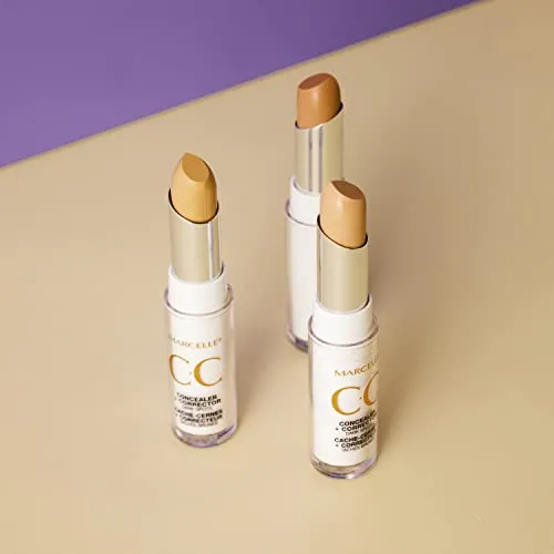 Marcelle CC Concealer   Corrector, Light to Medium, Conceals and Corrects Dark Spots and Imperfections, Hypoallergenic, Fragrance-Free, Cruelty-Free, Non-Comedogenic, Paraben-Free, 3.5 g