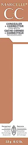 Marcelle CC Concealer   Corrector, Light to Medium, Conceals and Corrects Dark Spots and Imperfections, Hypoallergenic, Fragrance-Free, Cruelty-Free, Non-Comedogenic, Paraben-Free, 3.5 g