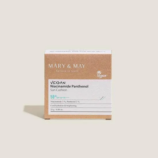 Mary&May Vegan Niacinamide Panthenol Sun Cushion SPF50  PA     25g