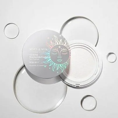 Mary&May Vegan Niacinamide Panthenol Sun Cushion SPF50  PA     25g