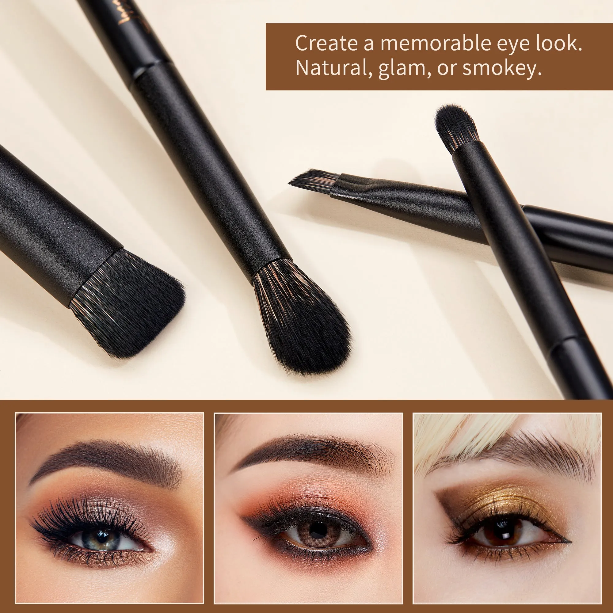 Matte Black Versatile Brush Set Collection 14pcs T336