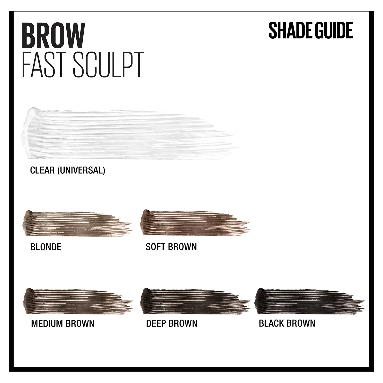 MAYBELLINE Brow Fast Sculpt Brow Gel Mascara - Soft Brown