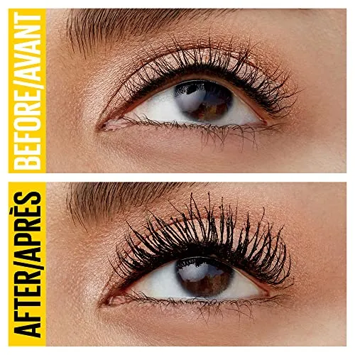 Maybelline New York Volum' Express Colossal Curl Bounce Washable Mascara, Blackest Black, 9.76 ml