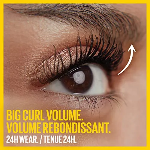 Maybelline New York Volum' Express Colossal Curl Bounce Washable Mascara, Blackest Black, 9.76 ml