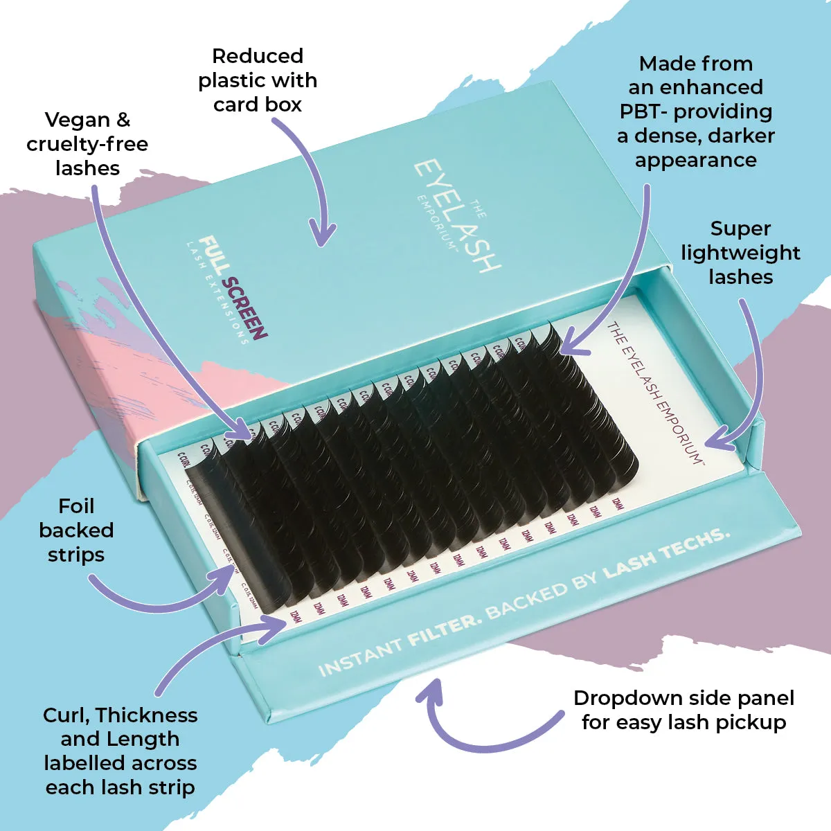 Mega-Volume 0.03mm Eyelash Extensions