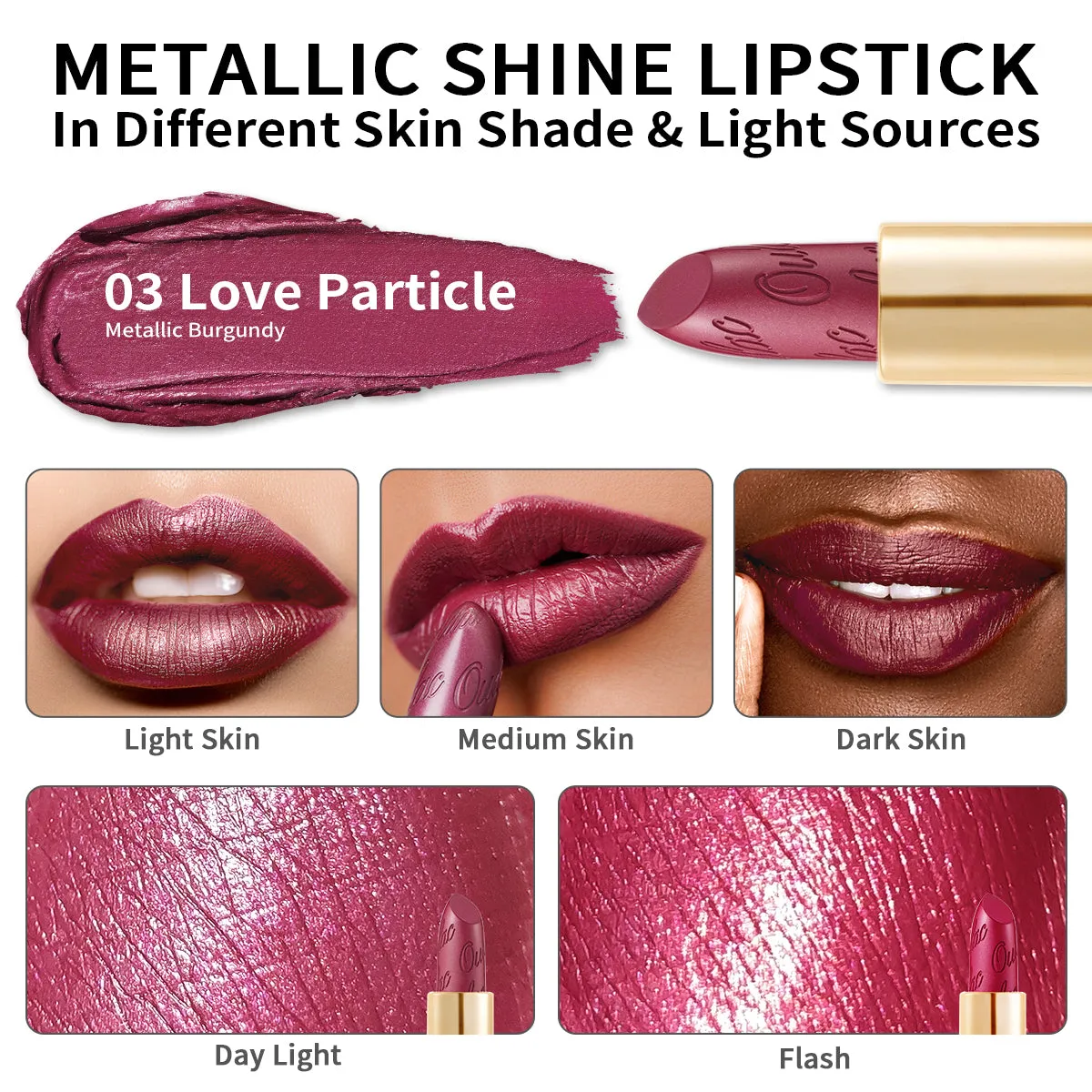 Metallic Shine Lipstick | D03 Love Particle