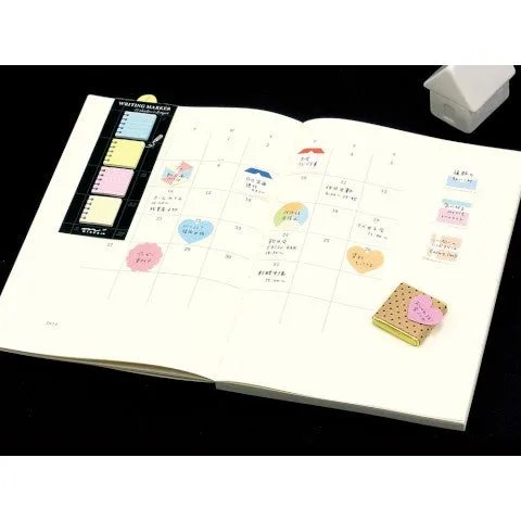 Midori Writing Marker Sticky Memo Block - Message