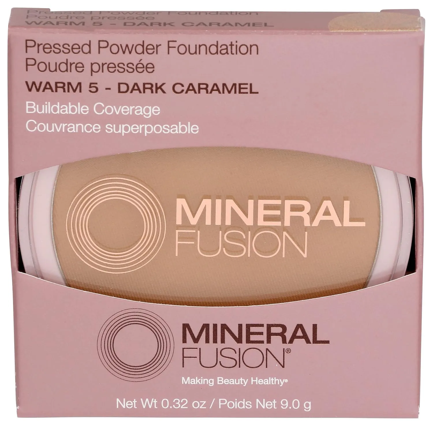 MINERAL FUSION Warm 5 Pressed Base, 0.32 OZ