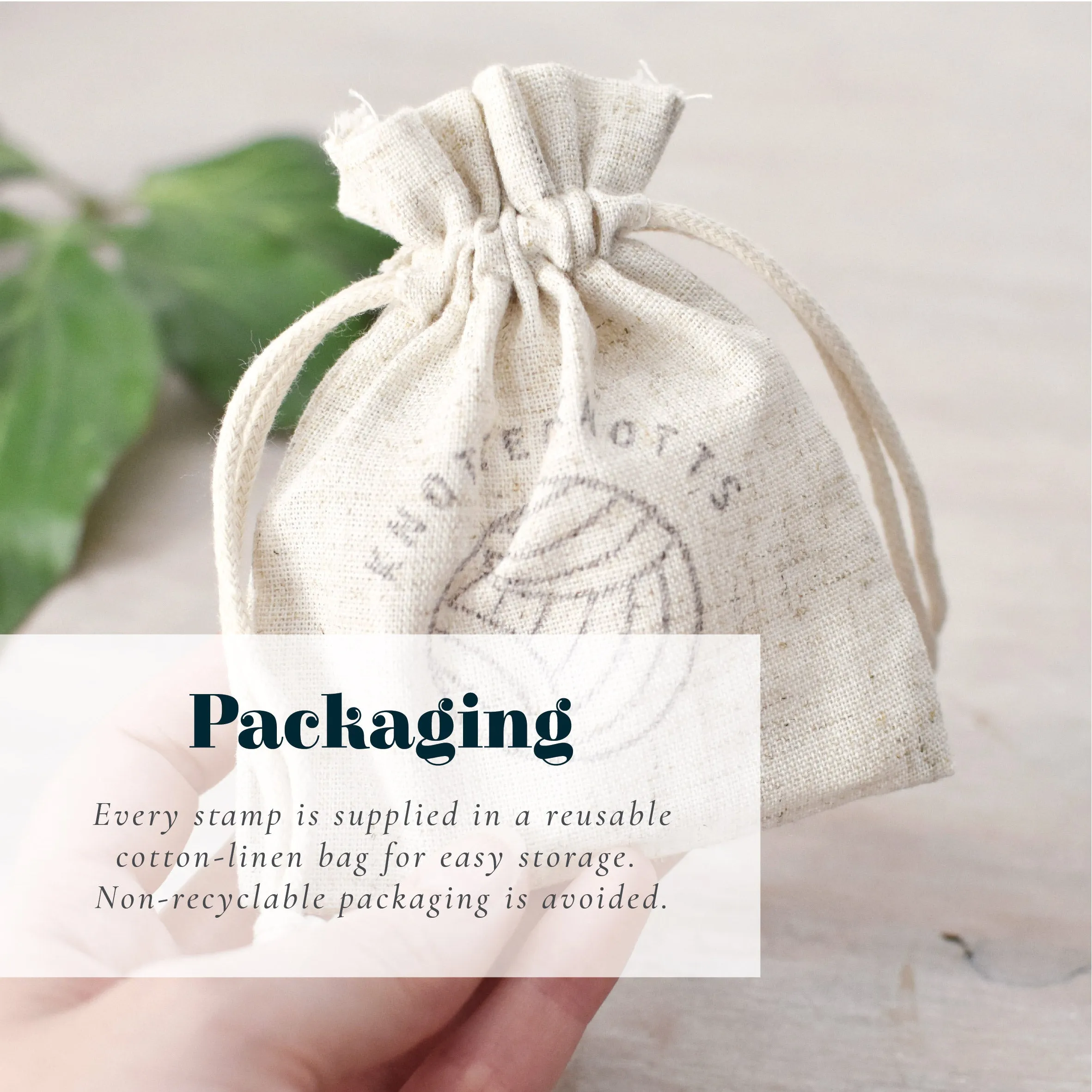 Mini Vegetarian Symbol Stamp