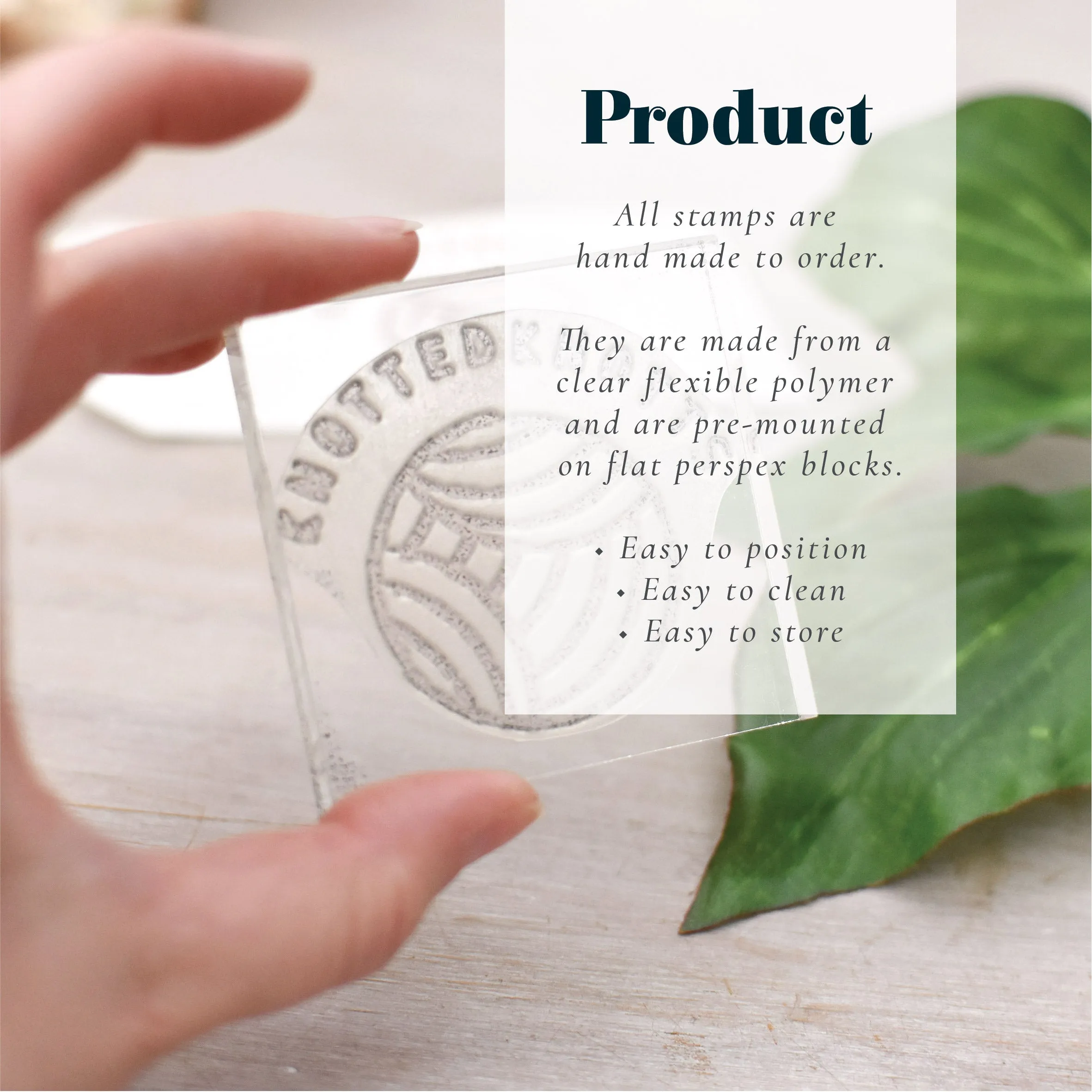 Mini Vegetarian Symbol Stamp